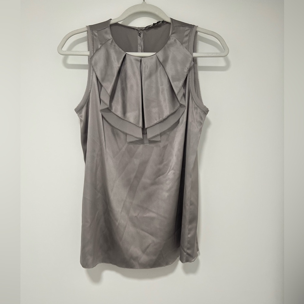 Vince Silk Grey Blouse